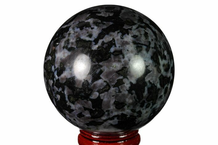 Polished, Indigo Gabbro Sphere - Madagascar #163327